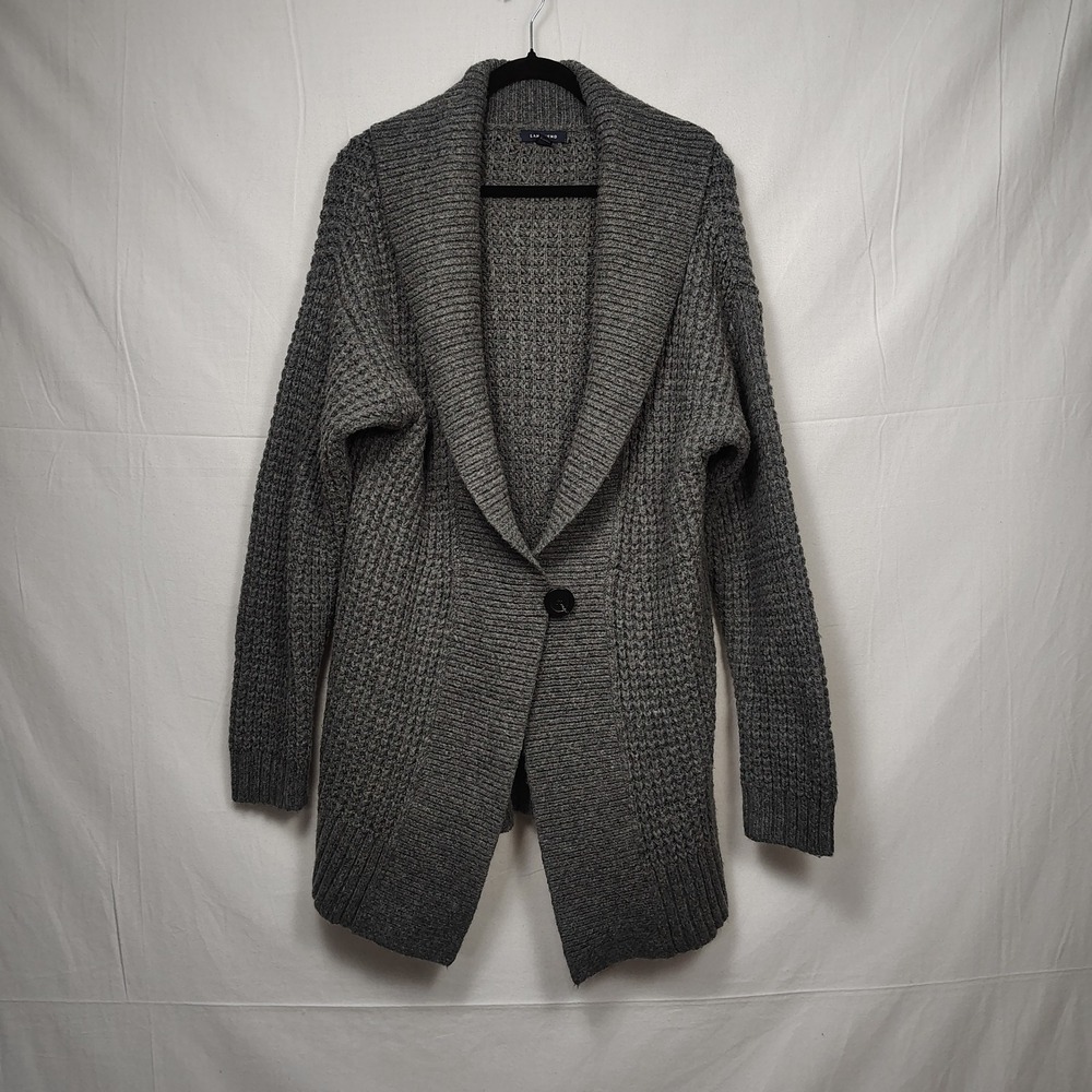 Lands' End Charcoal Women's Cardigan Sweater